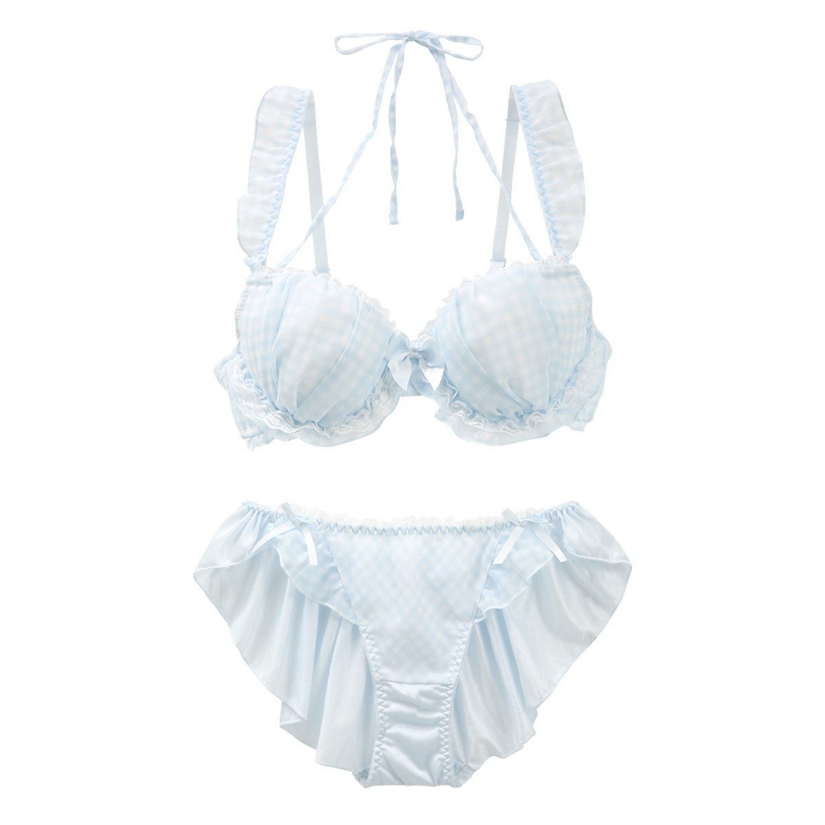 COCO Linge ラッフルギンガムフリル ブラジャー