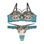 Reinest スカラップペタルコードブラジャーバック透けTバックショーツ