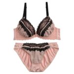 ラブリーグレンチェックレースブラジャーフルバックショーツ