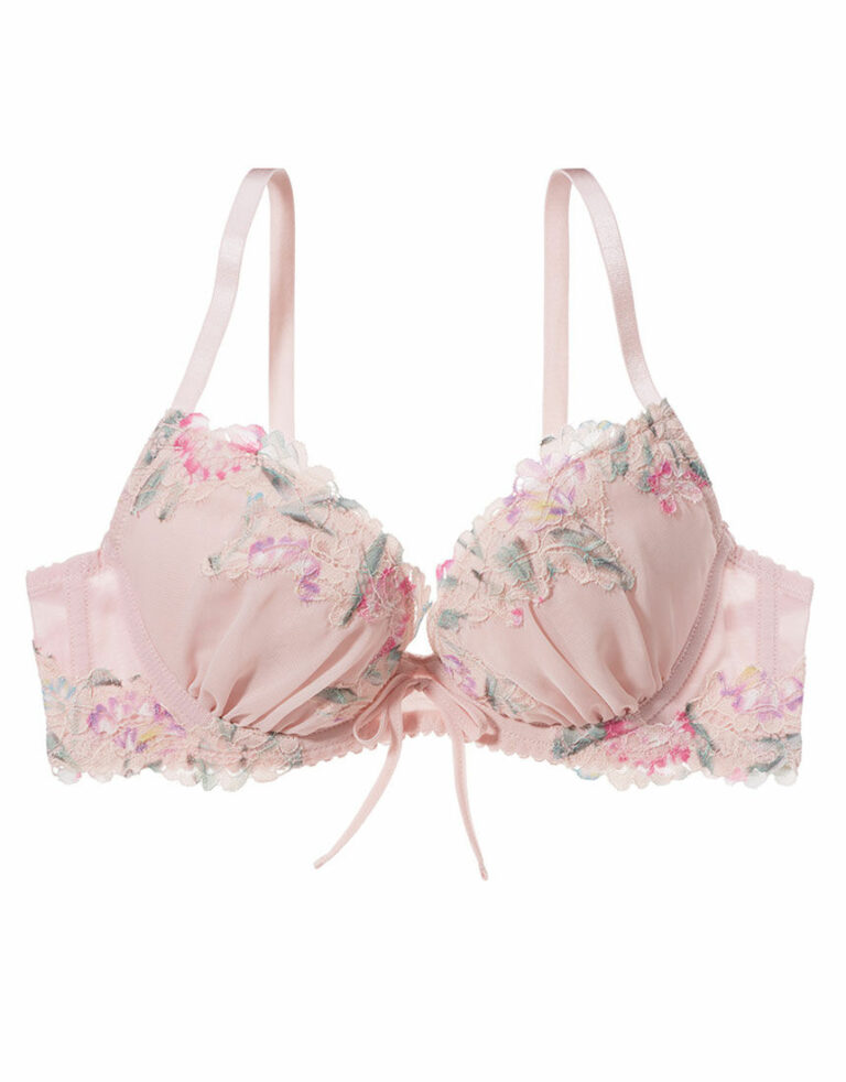 LOVE STORIES Beau lace-trimmed silk-blend satin soft-cup triangle bra