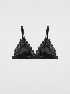 Chite Boho Bralette in satin and embroidered tulle