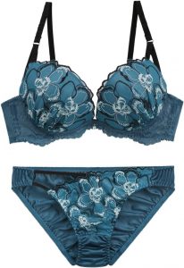 COCO Linge(ココランジェ）ルミナスフラワー ブラジャー ショーツ セット
