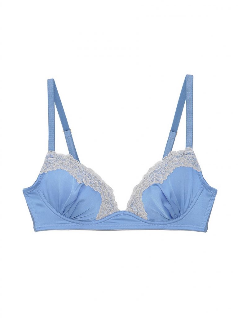 LILY BROWN Lingerie サテンレース ランジェレット ノンワイヤーブラ