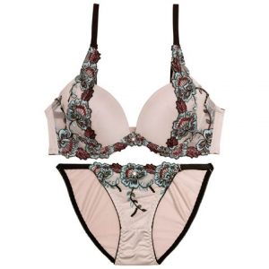 ミスティックブロッサム育乳脇高ブラジャー&フルバックショーツ