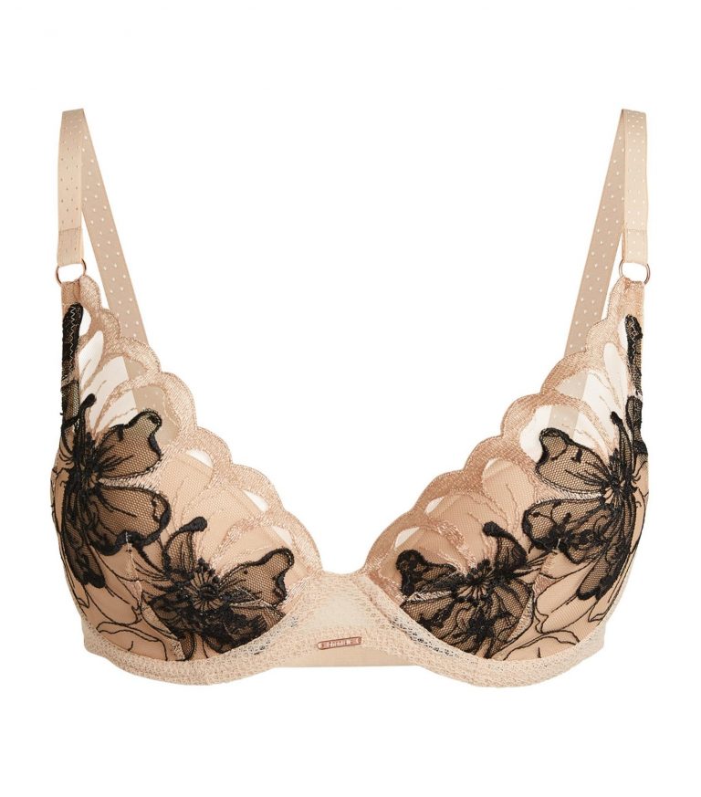 Chantelle Fleurs Signature Lace Plunge T Shirt Bra