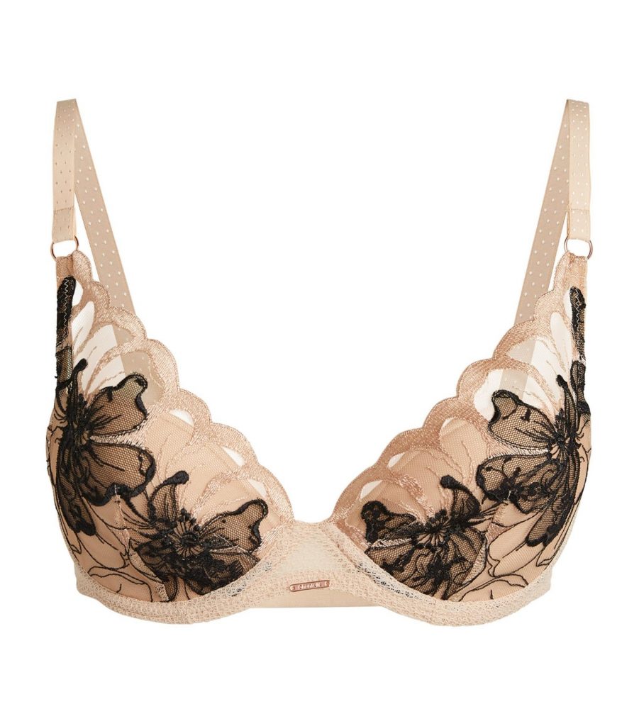Chantelle Fleurs Signature Lace Plunge T Shirt Bra