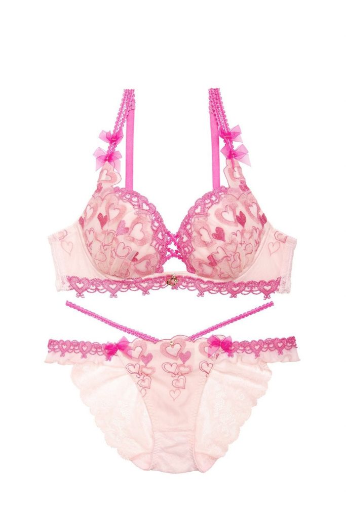 whip❤︎bunny Melty Twinkle Heart Bra&Shorts