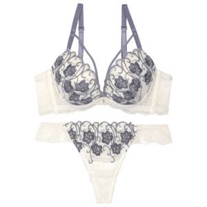 DRW アイビーブルームレース育乳脇高ブラジャー