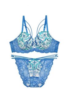 Reinest グラジオラスブルームブラジャー&バック透けフルバックショーツ