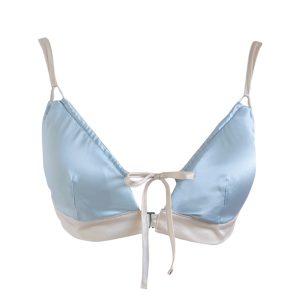 Puntoe シルクバイカラーブラジャー