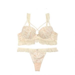 whip❤︎bunny Ivoly レーシーフルールドレスブラ