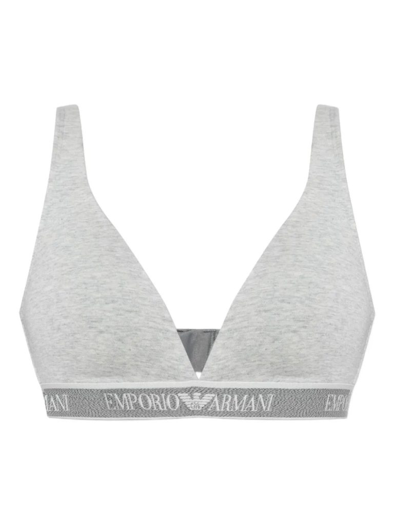 Emporio Armanilogo band triangle bra