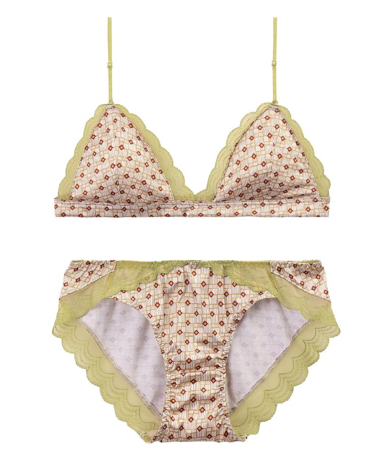 RAVIJOUR ジオメトリック ブラ・ショーツセット