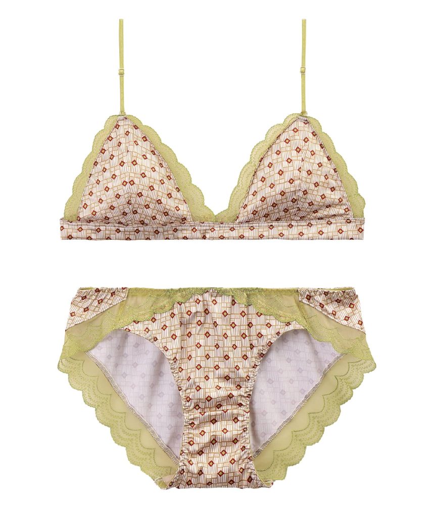 RAVIJOUR ジオメトリック ブラ・ショーツセット