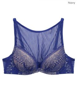 ANNEBRA Mood ラウンドネックレースライトブラジャー