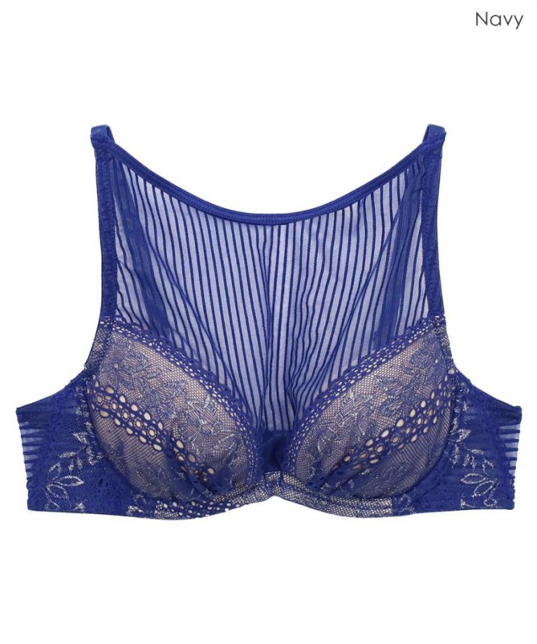 ANNEBRA Mood ラウンドネックレースライトブラジャー