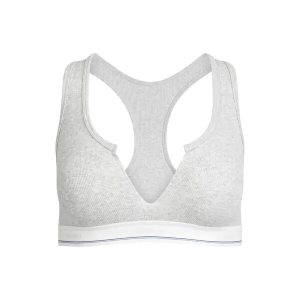 SKIMS cotton rib split neck bralette