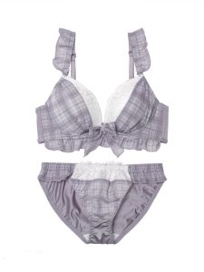シュクレチェックシフォンブラジャー