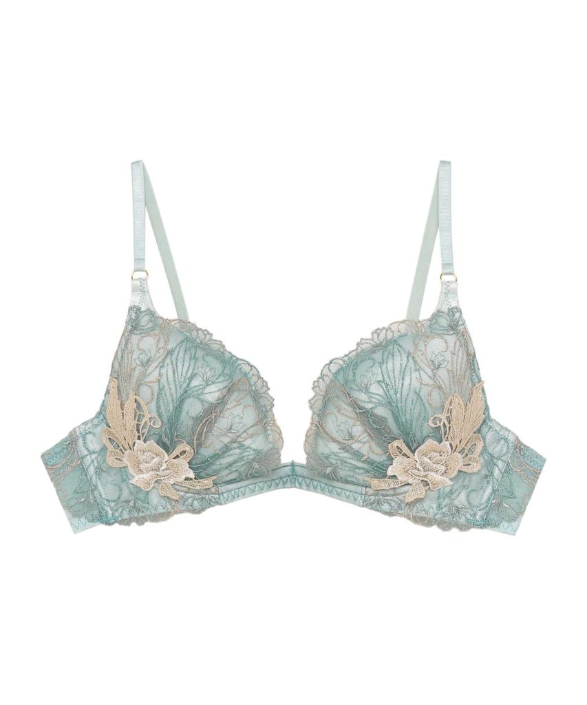 RAVIJOUR フェザーセレステ トリックリフト ブラ