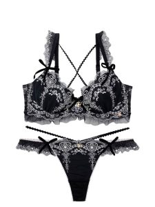 WhipBunny Antique Ribbon Heart Bra