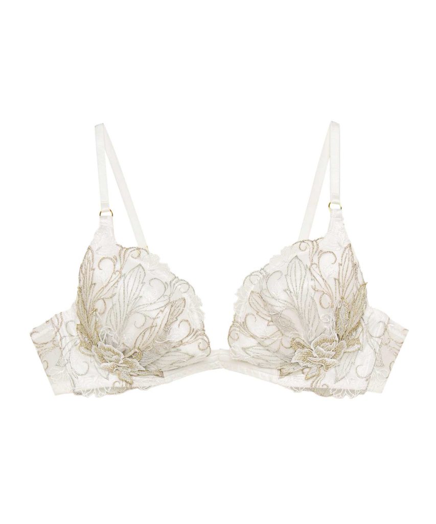 RAVIJOUR フェザーセレステ トリックリフト ブラ