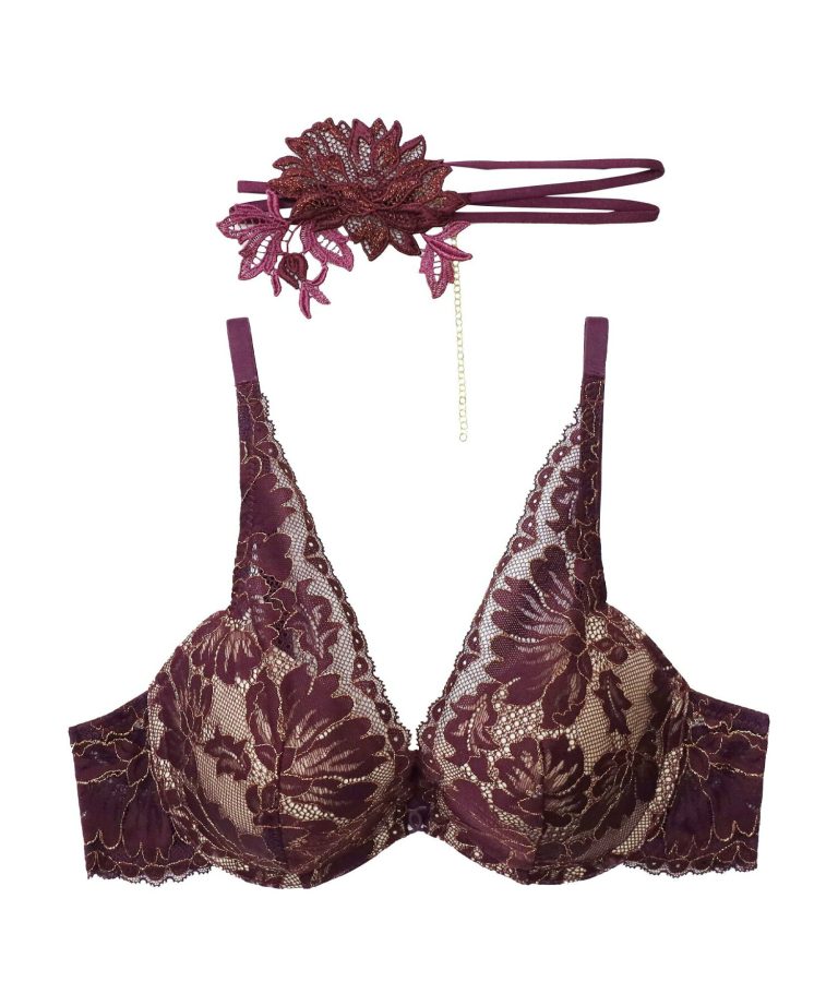 ANNEBRA Harmony in Bloom チョーカー付きデコルテレースモールドカップブラジャー