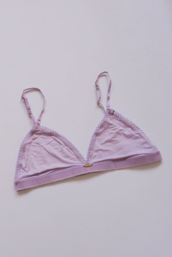 Lilac Bamboo Triangle Bralette