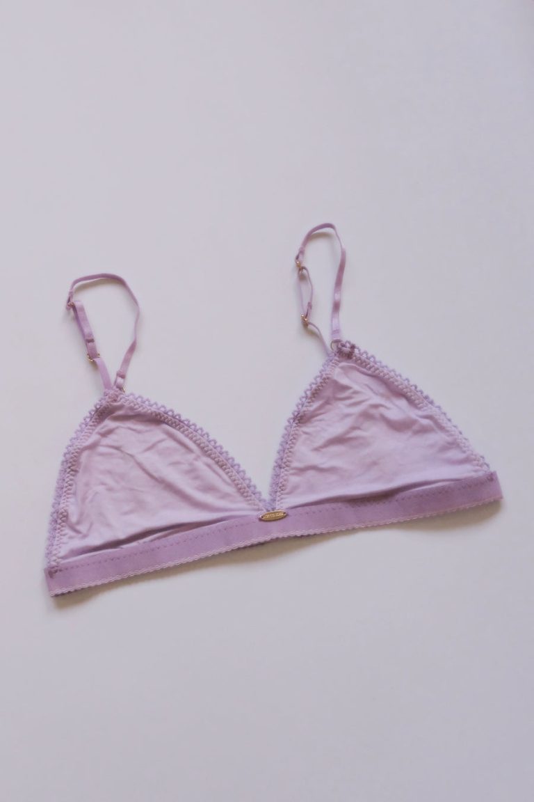 Lilac Bamboo Triangle Bralette