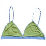 Troo Olive Bamboo Triangle Bralette