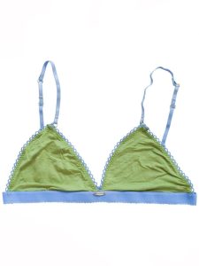 Troo Olive Bamboo Triangle Bralette