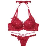 whip❤︎bunny Brilliant Poinsettia Bra&T back