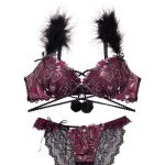 whip❤︎bunny Romance Glitter Heart Bra