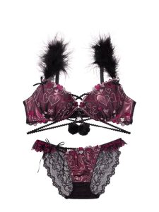 whip❤︎bunny Romance Glitter Heart Bra