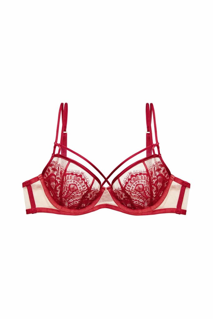 DITA VON TEESE Maestra Balconette Bra In Dita Red