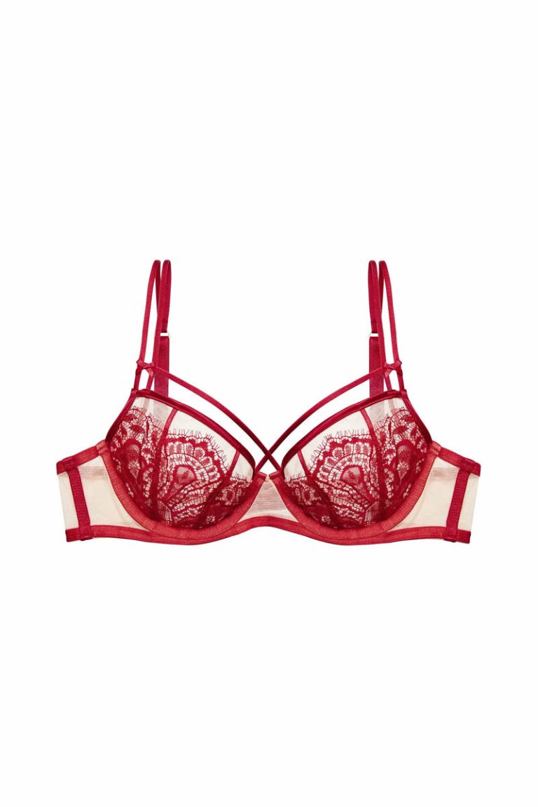 DITA VON TEESE Maestra Balconette Bra In Dita Red