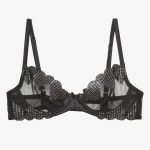 Fleur Du Mal Heart embroidered demi bra