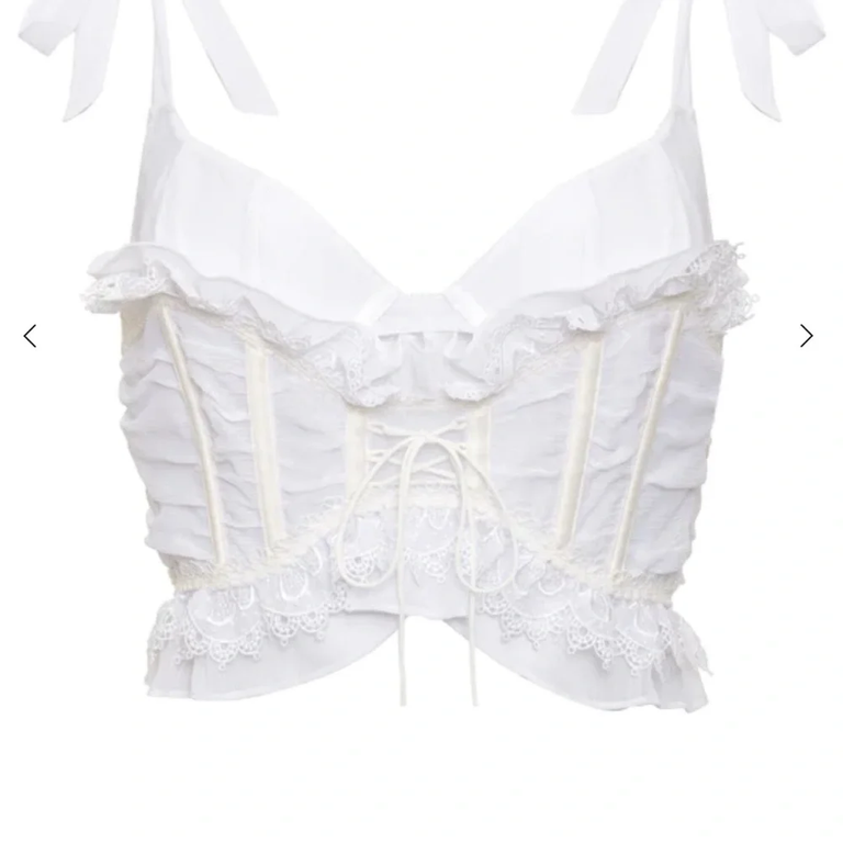 For Love and Lemons Farmhouse Floral Bustier